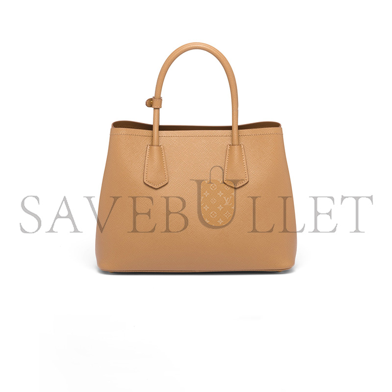 Pra*a medium Pra*a double saffiano leather bag 1bg887 (33*25*14.5cm)